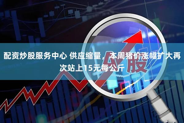 配资炒股服务中心 供应缩量，本周猪价涨幅扩大再次站上15元每公斤